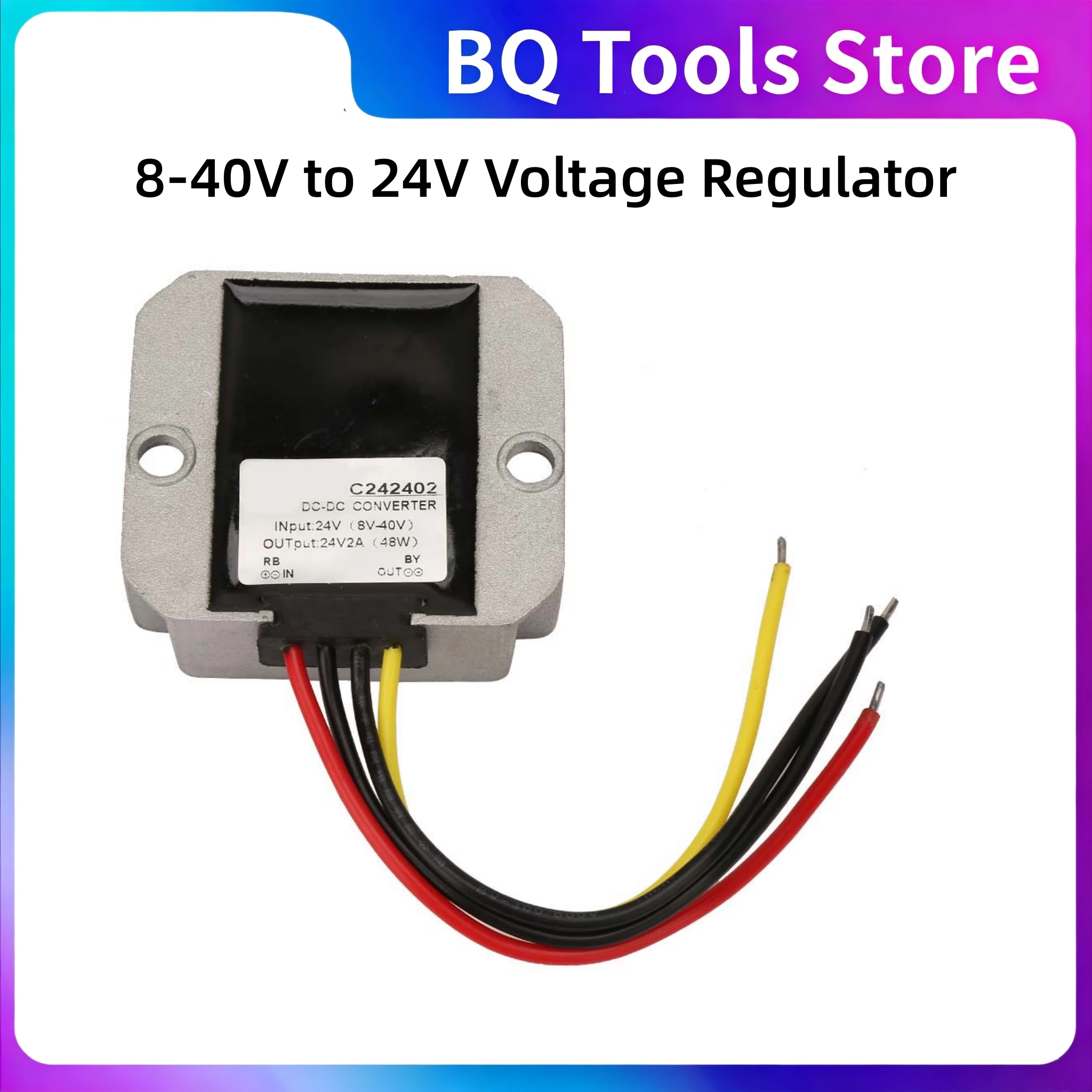 24V Converter Voltage Converter Voltage Regulator 8-40V to 24V Step Up Down Converter Boost Voltage Regulator Module
24V Converter Voltage Converter Voltage Regulator 8-40V to 24V Step Up Down Converter Boost Voltage Regulator Module