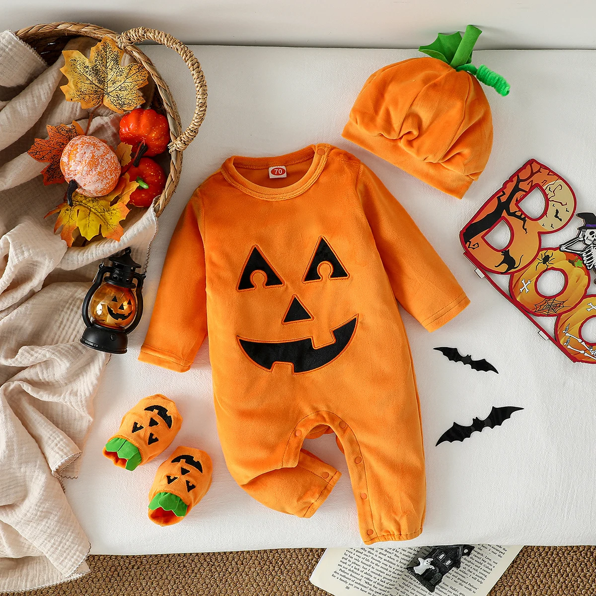 4Pcs 2025 Baby Boys/Girls Halloween Rompers Infant Pumpkin Costume Newborn Onesie Suit For Newborn Party Cute Clothing Suit
4Pcs 2025 Baby Boys/Girls Halloween Rompers Infant Pumpkin Costume Newborn Onesie Suit For Newborn Party Cute Clothing Suit