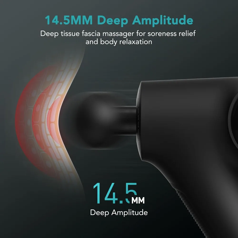 Apex Massage Gun Deep Tissue 14.5mm Percussion Fascia Muscle Massager for Athletes Workout Pain Relief Recovery Relaxation
Apex Massage Gun Deep Tissue 14.5mm Percussion Fascia Muscle Massager for Athletes Workout Pain Relief Recovery Relaxation