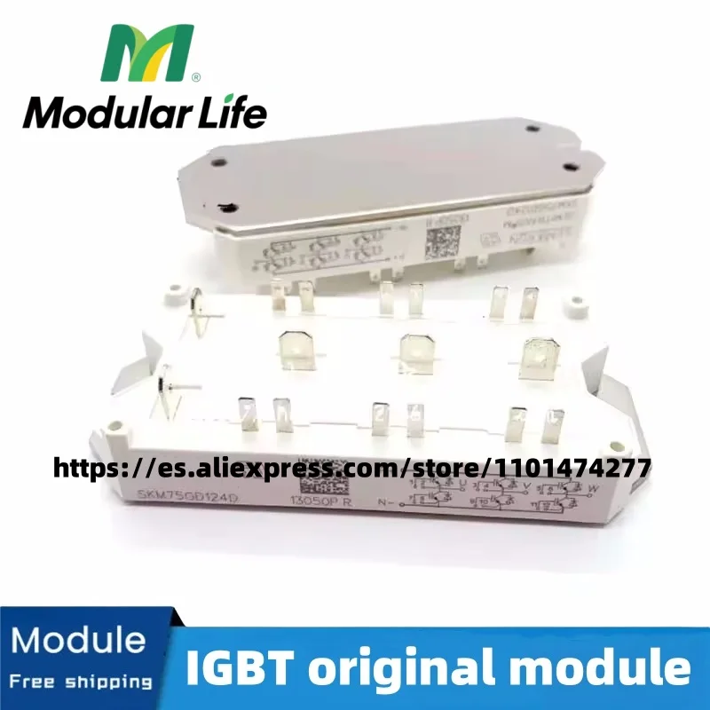 Модуль IGBT SKM50GD125D SKM75GD124D SKM75GD123D
Модуль IGBT SKM50GD125D SKM75GD124D SKM75GD123D
