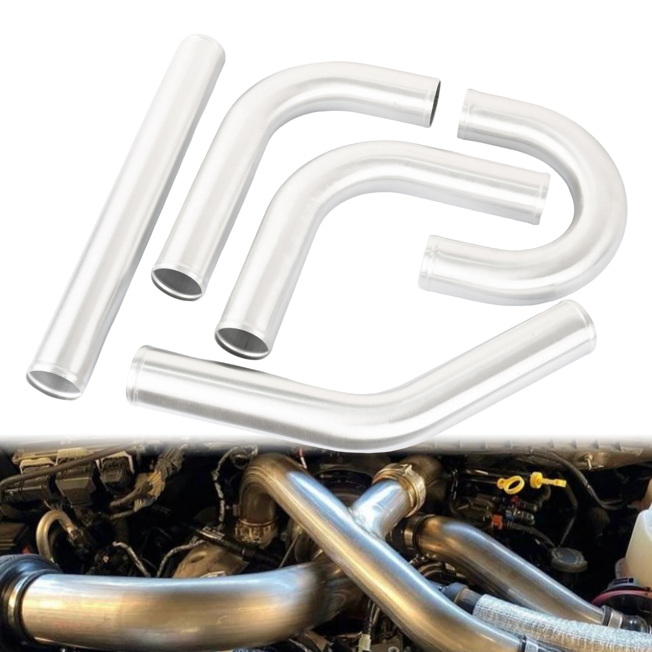 Aluminum Intercooler Tube Pipe Universal 500mm Length 51/57/63/70/76mm for Intercooler Turbo Charge Intake DIY 0/45/90 Degree
Aluminum Intercooler Tube Pipe Universal 500mm Length 51/57/63/70/76mm for Intercooler Turbo Charge Intake DIY 0/45/90 Degree