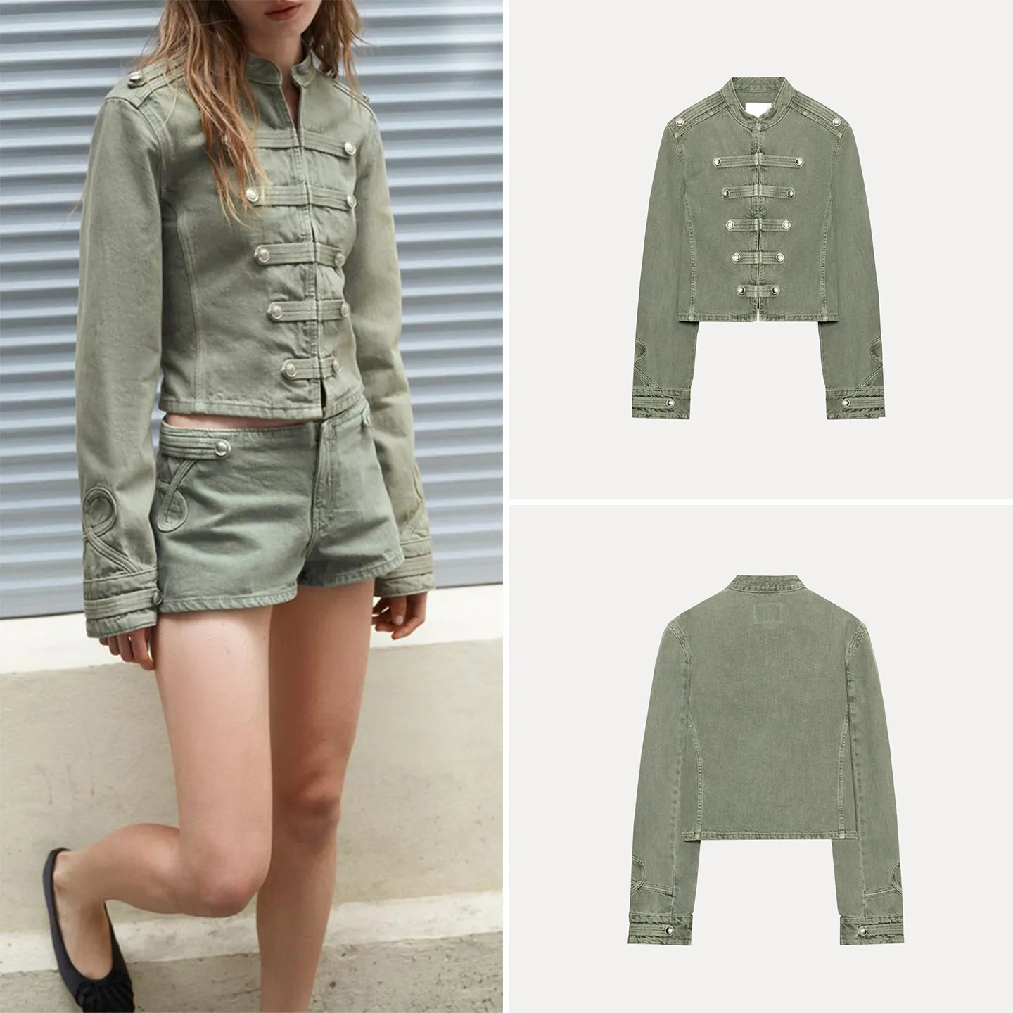 Fashionable Long Sleeve Short Coat Women's Slim Fit Button Decorated Outerwear Casual Style Summer 2026 Zadata Brand
Fashionable Long Sleeve Short Coat Women's Slim Fit Button Decorated Outerwear Casual Style Summer 2026 Zadata Brand