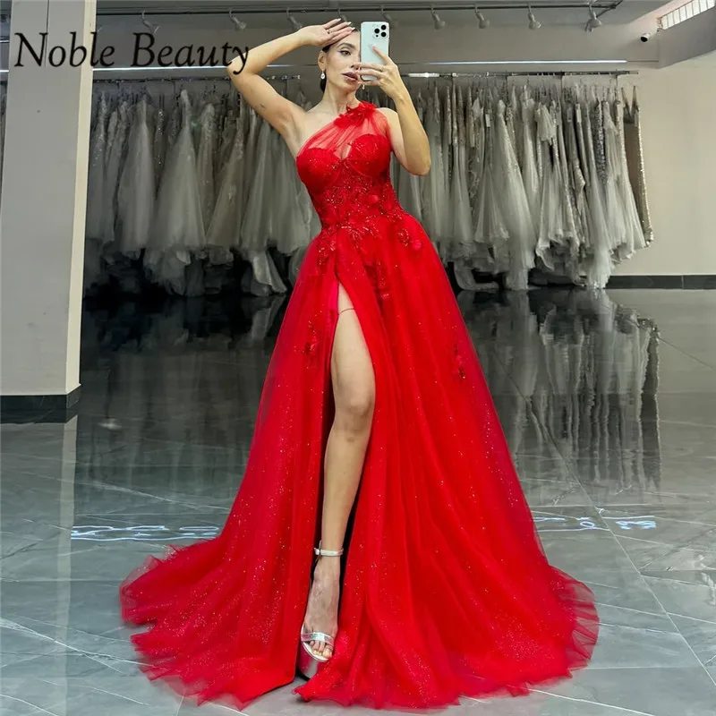 Reffles Tulle Red Long Prom Dresses 2025 Customized One Shoulder Sleeveless Side Split Wedding Party Dress Robe de soirée
Reffles Tulle Red Long Prom Dresses 2025 Customized One Shoulder Sleeveless Side Split Wedding Party Dress Robe de soirée