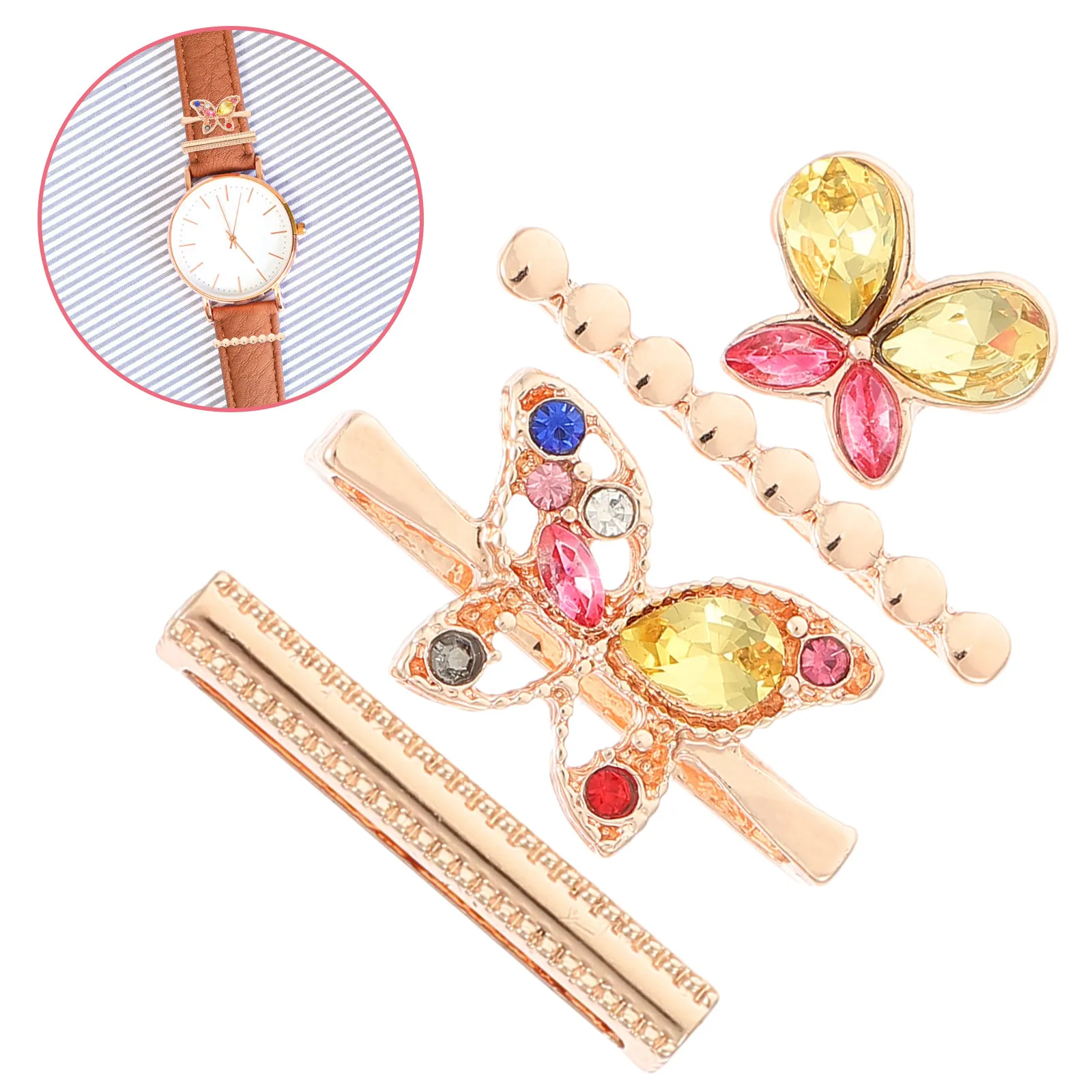 1Set Watch Strap Ring Charm Solid Alloy Resin Material Compatible with Most Watchbands Stylish Decorative Loop for Smartwatch
1Set Watch Strap Ring Charm Solid Alloy Resin Material Compatible with Most Watchbands Stylish Decorative Loop for Smartwatch