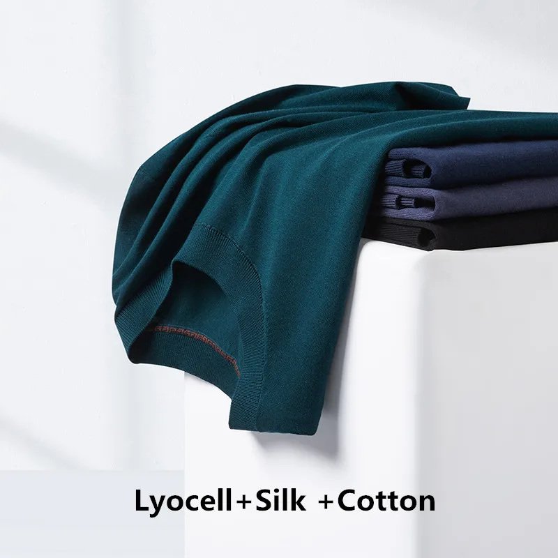 Элитный дышащий трикотаж из лиоцелла 2026 Весна-Лето: Мужские шелково-хлопковые трикотажные топы с коротким рукавом, пуловеры, вязаные футболки
Элитный дышащий трикотаж из лиоцелла 2026 Весна-Лето: Мужские шелково-хлопковые трикотажные топы с коротким рукавом, пуловеры, вязаные футболки