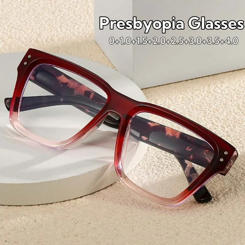 Large Oversized New Trend Presbyopia Eyewear Blue Light Blocking Men Women Reading Glasses Ultra Light Non-pressure Glasses
Large Oversized New Trend Presbyopia Eyewear Blue Light Blocking Men Women Reading Glasses Ultra Light Non-pressure Glasses