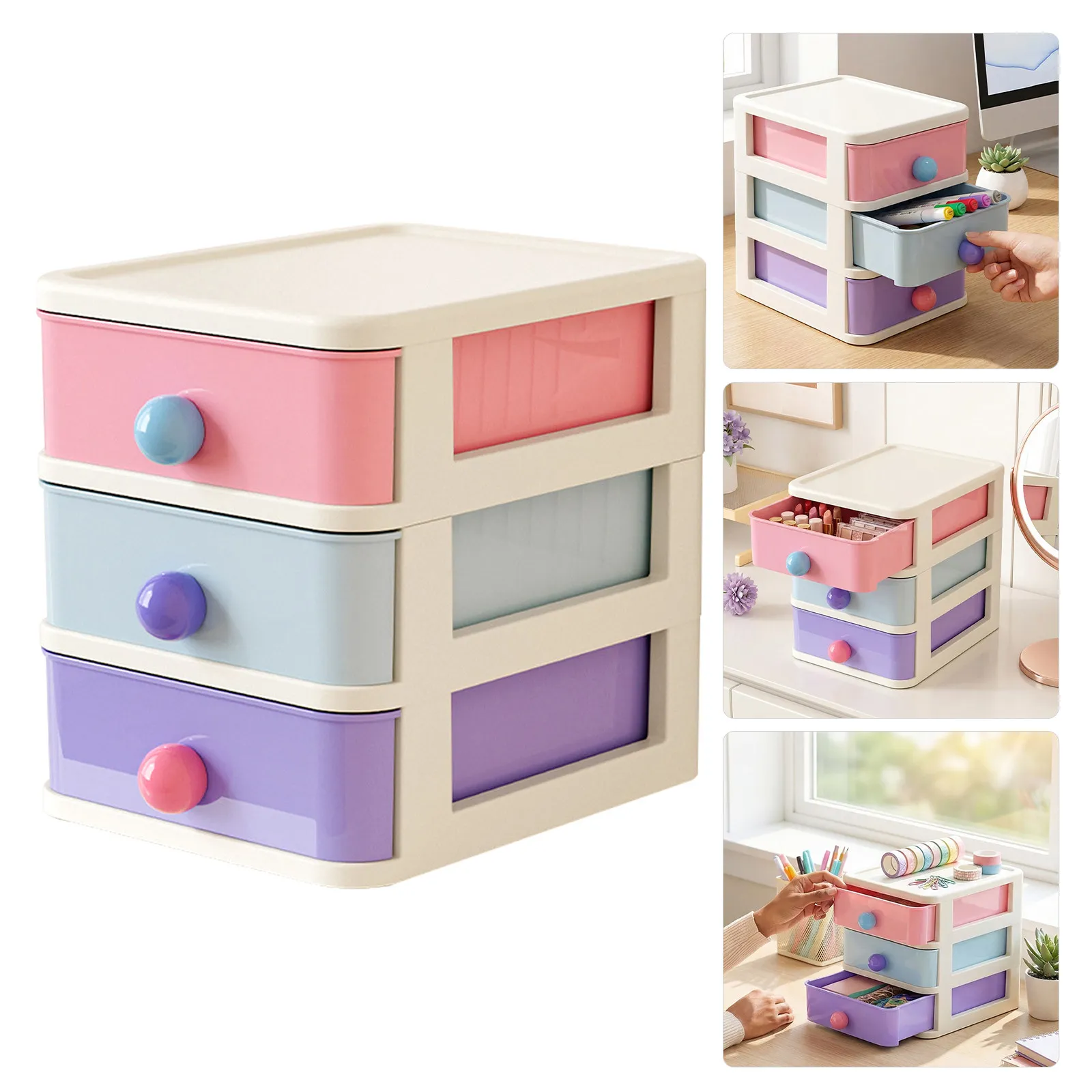 3 Drawer Storage Box Pastel Desktop Storage Chest Compact Multi Tier Desk Organizer for Office School Dorm Room Stationery
3 Drawer Storage Box Pastel Desktop Storage Chest Compact Multi Tier Desk Organizer for Office School Dorm Room Stationery