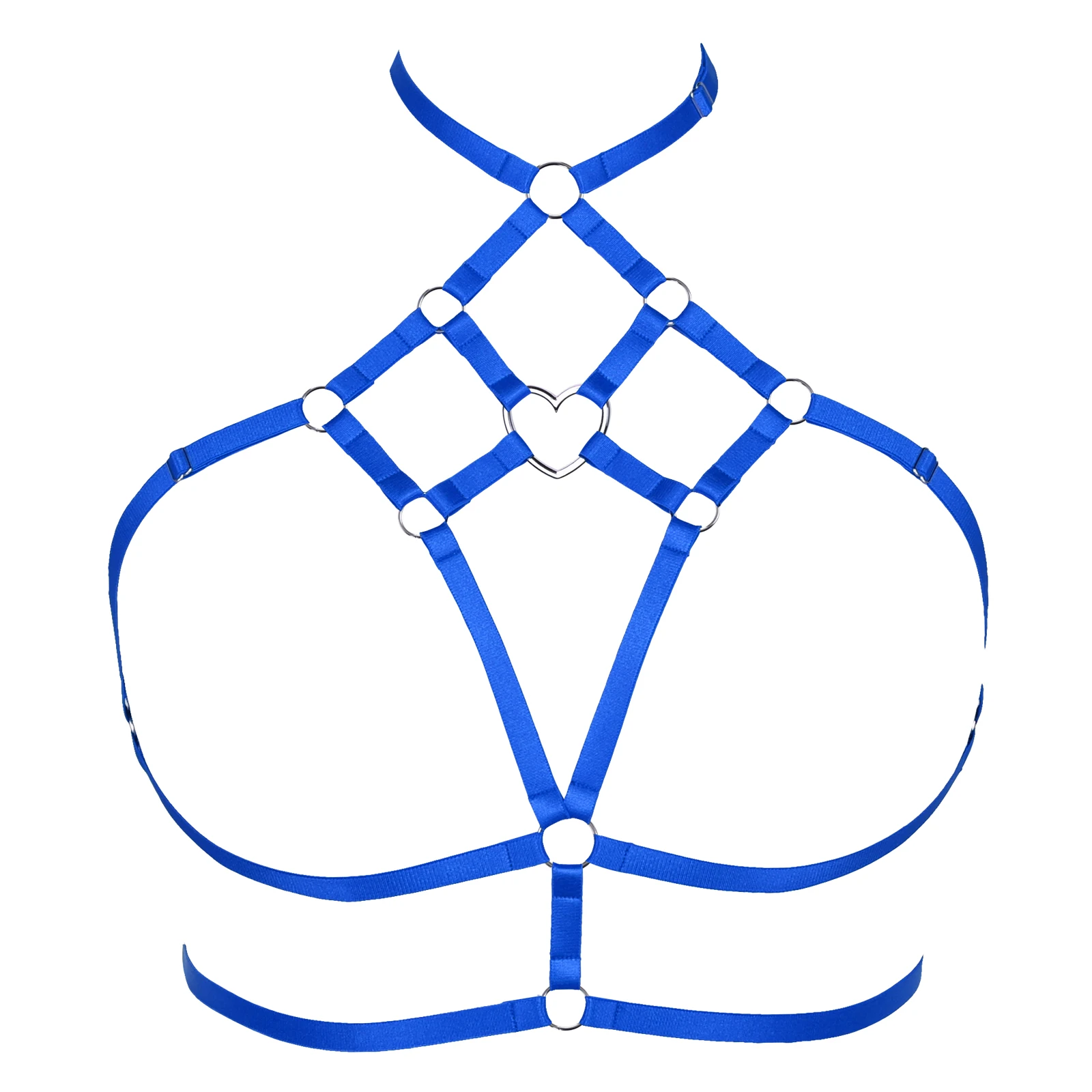 Women Sexy Harness Elastic Body Harness Fashion 90's Crop Top Goth Rave Adjustable Body Stocking Bustier Cage Bra Pole Dance
Women Sexy Harness Elastic Body Harness Fashion 90's Crop Top Goth Rave Adjustable Body Stocking Bustier Cage Bra Pole Dance