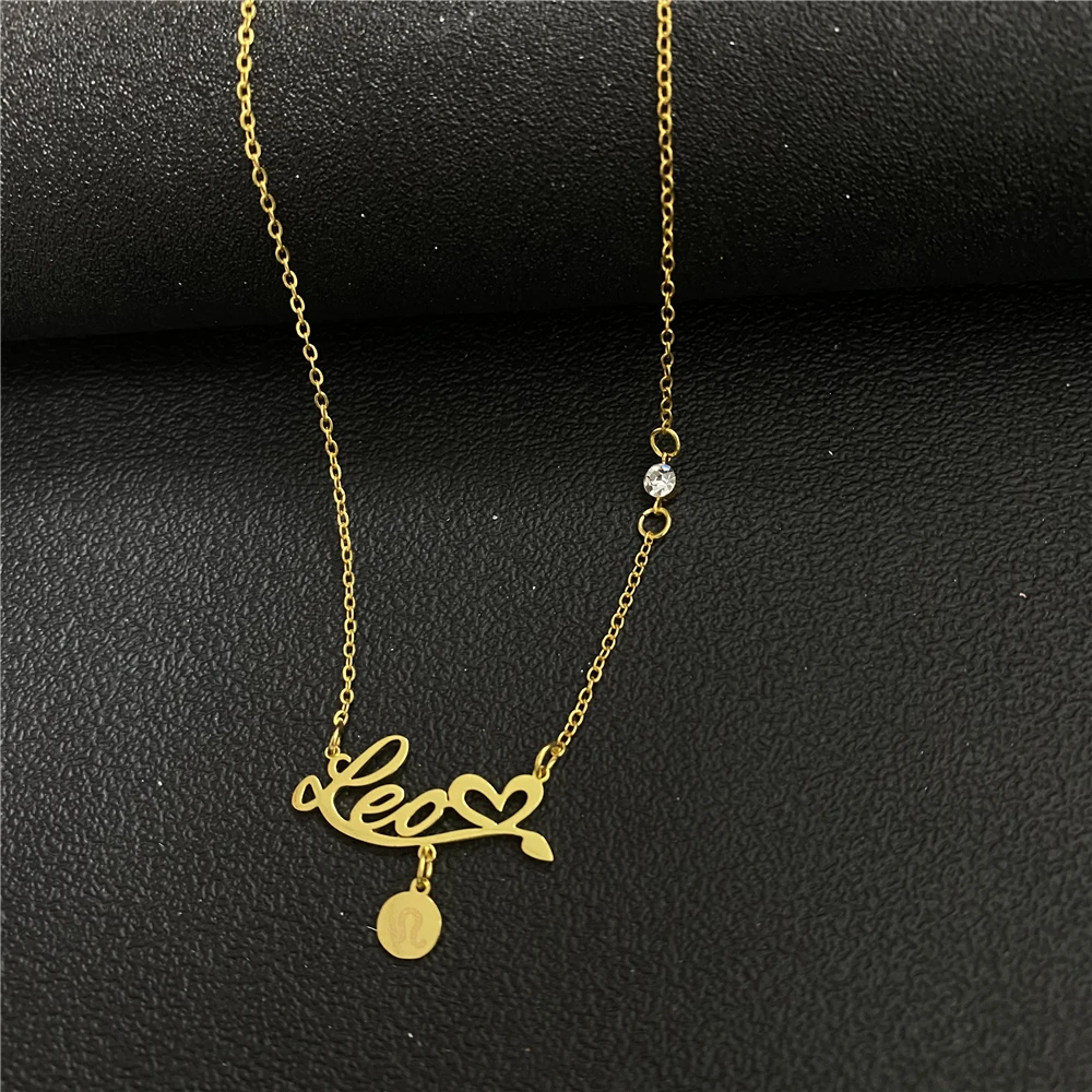 Custom Name 12 constellations Stainless Steel Necklace For Women Girl Personalized Bead Choker Pendant Jewelry Christmas Gifts
Custom Name 12 constellations Stainless Steel Necklace For Women Girl Personalized Bead Choker Pendant Jewelry Christmas Gifts