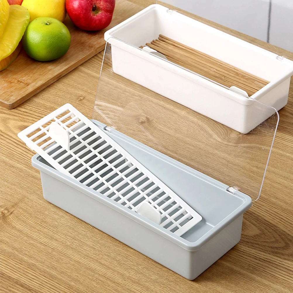 Chopsticks Box Kitchen Storage Case Drain Holes Bacteria Resistant Compact Size Cutlery ganizer Tableware Holder Long
Chopsticks Box Kitchen Storage Case Drain Holes Bacteria Resistant Compact Size Cutlery ganizer Tableware Holder Long