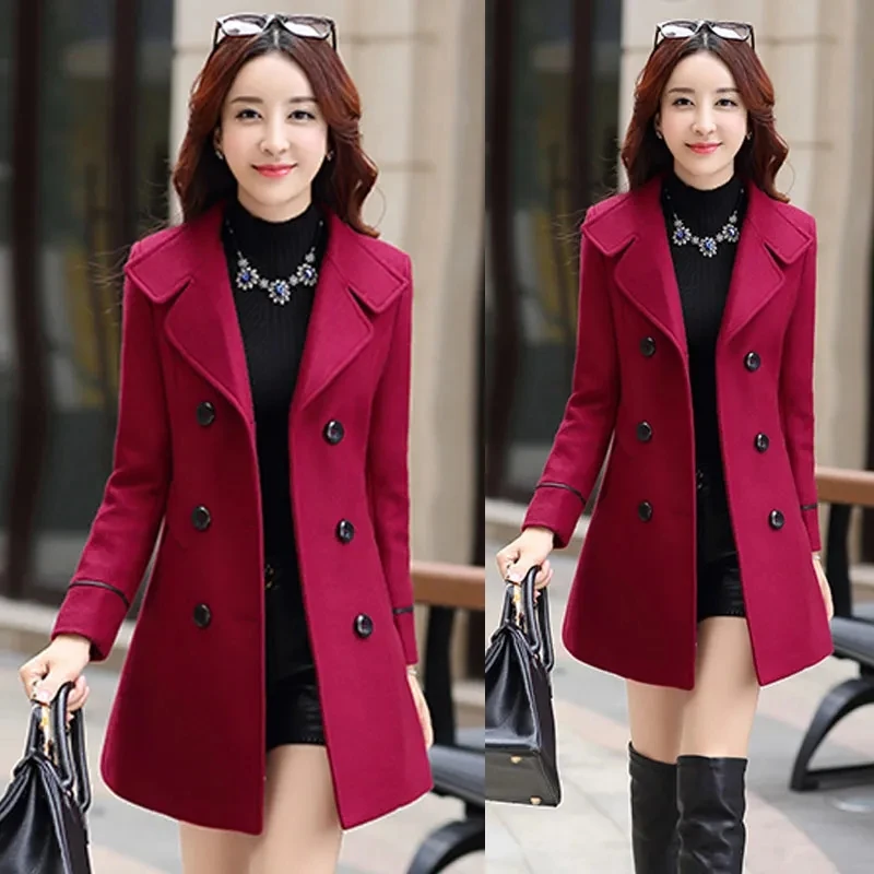 2024 Autumn Winter New Woolen Coats Elegant Womens Korean Fashion Slim Large Size Long Double-breasted Casual Wool Jackets2022 A
2024 Autumn Winter New Woolen Coats Elegant Womens Korean Fashion Slim Large Size Long Double-breasted Casual Wool Jackets2022 A