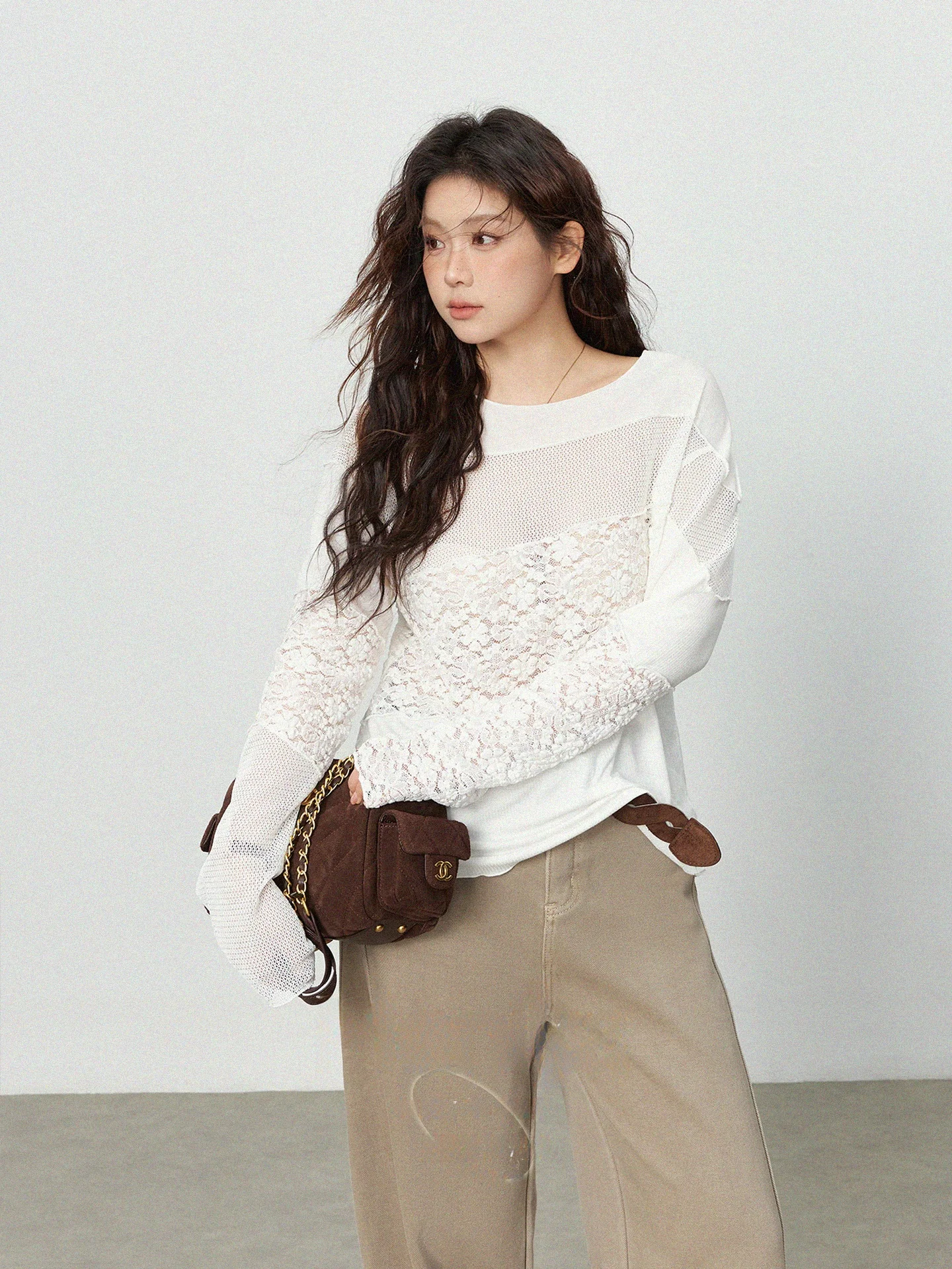 plus Size Women's Knitted Top See-through Long Sleeve Inner Wear Patchwork Casual Style Spring New Loose Fit Hollow out Design
plus Size Women's Knitted Top See-through Long Sleeve Inner Wear Patchwork Casual Style Spring New Loose Fit Hollow out Design