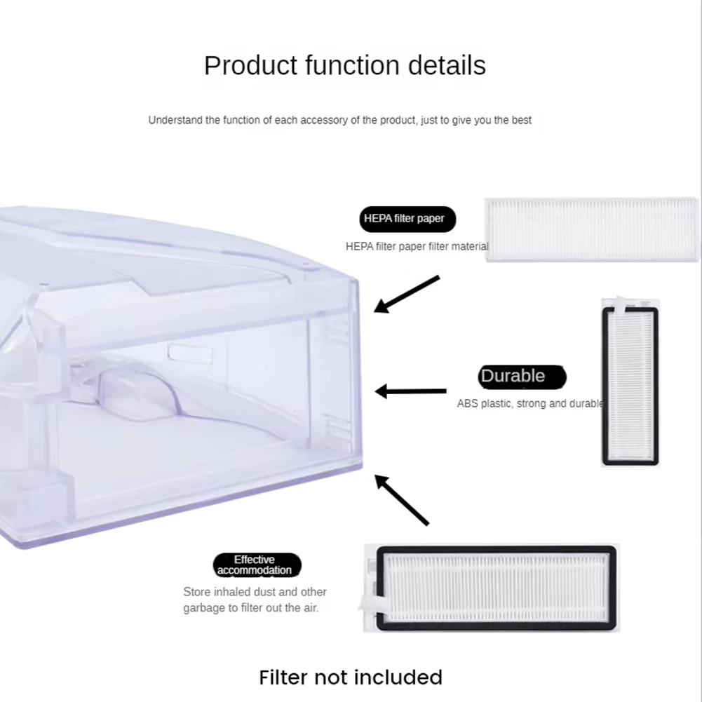 Dustbin Box Water Tank Origina Roborock Q7 Max Q7 Max+ T8 Dust Box with Hepa Filters Vacuum Cleaner Accessories 
Dustbin Box Water Tank Origina Roborock Q7 Max Q7 Max+ T8 Dust Box with Hepa Filters Vacuum Cleaner Accessories