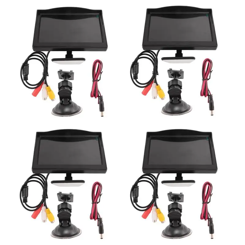 4X 5-дюймовый TFT LCD HD-монитор с разрешением 800x480 и двойным креплением для автомобильной камеры заднего вида/камеры заднего обзора/DVD/медиаплеера
4X 5-дюймовый TFT LCD HD-монитор с разрешением 800x480 и двойным креплением для автомобильной камеры заднего вида/камеры заднего обзора/DVD/медиаплеера