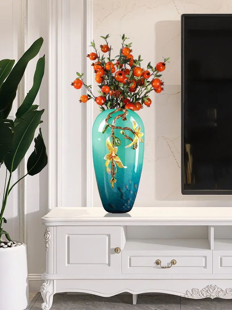 YFY enamel colored glass large vase flower arrangement high-end living room new Chinese modern light luxury home ornament
YFY enamel colored glass large vase flower arrangement high-end living room new Chinese modern light luxury home ornament