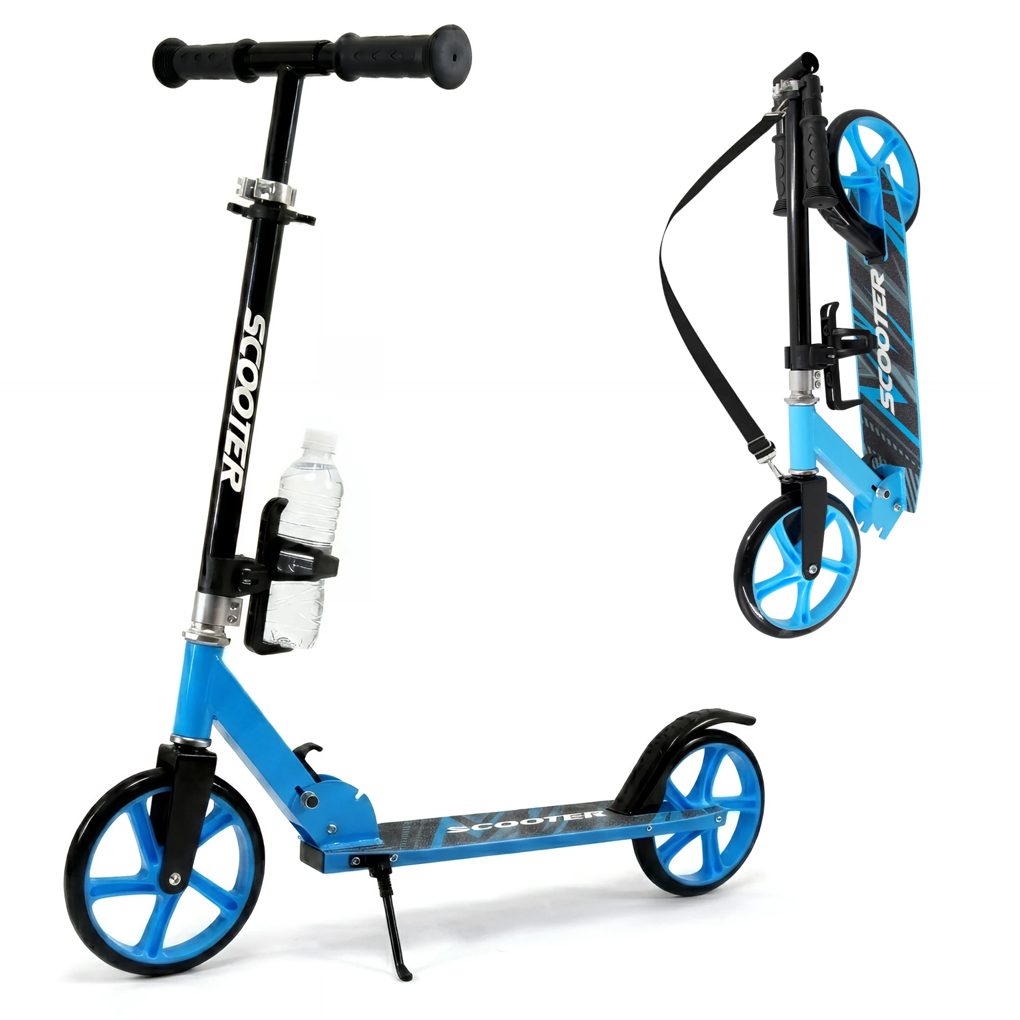 Scooter for Ages 14+ Teens & Adults, Foldable Kick Scooter with 8-inch Big Wheels, Kickstand, 3 Adjustable Levels, Rear Brake, M
Scooter for Ages 14+ Teens & Adults, Foldable Kick Scooter with 8-inch Big Wheels, Kickstand, 3 Adjustable Levels, Rear Brake, M