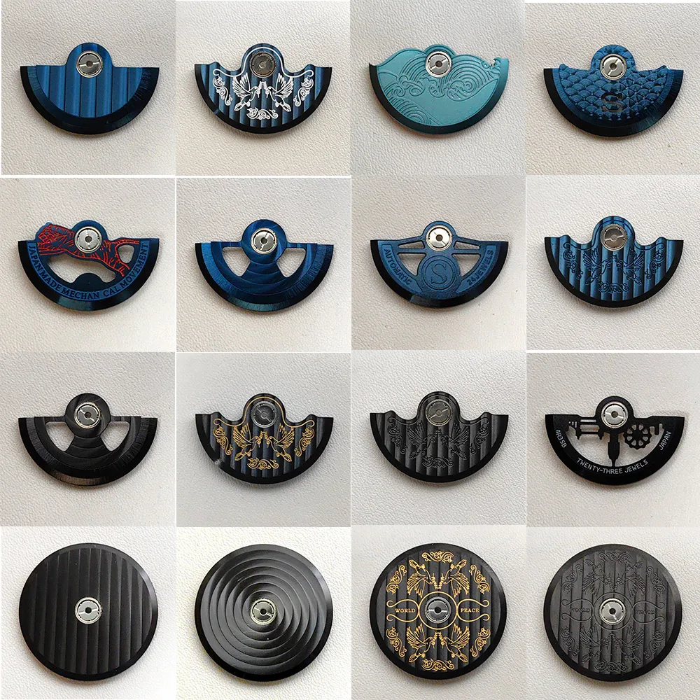 DIY Refit Black Blue NH35 Movement Rotor Fit for NH35 NH36 NH38 NH39 4R35 7S26 Movement Pendulum Oscillating Weight Rotor
DIY Refit Black Blue NH35 Movement Rotor Fit for NH35 NH36 NH38 NH39 4R35 7S26 Movement Pendulum Oscillating Weight Rotor