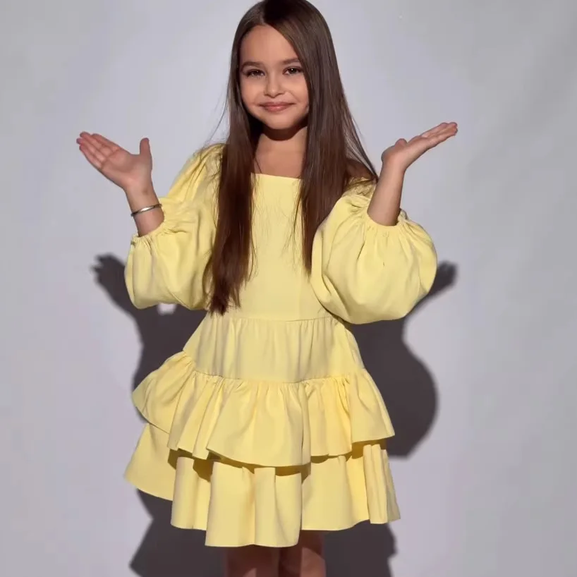 2026 Girls' Spring and Summer Cotton and Linen Puffed Sleeves One-shoulder Dress Fashion Kids Dress
2026 Girls' Spring and Summer Cotton and Linen Puffed Sleeves One-shoulder Dress Fashion Kids Dress
