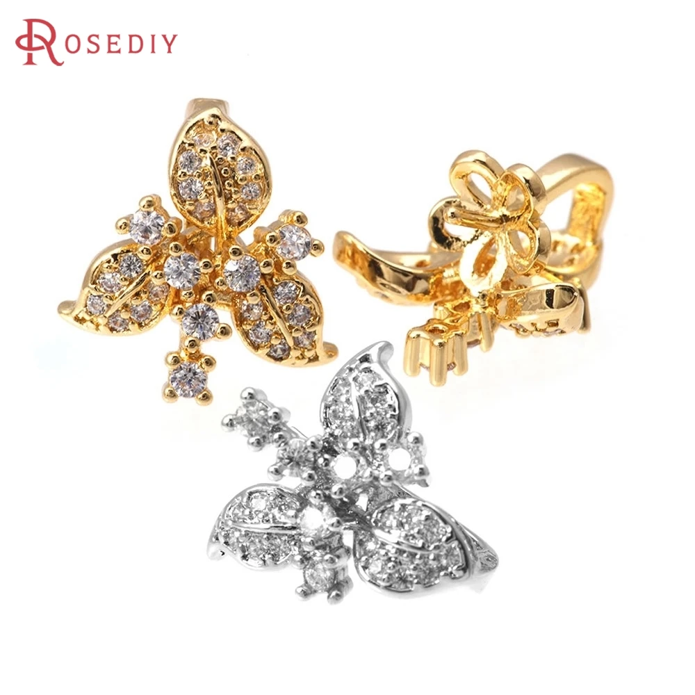 6PCS 18K Gold Color Brass and Zircon Can Fit Beads Tree Leaf Leaves Charms Pendants High Quality Diy Necklace Making Accessories
6PCS 18K Gold Color Brass and Zircon Can Fit Beads Tree Leaf Leaves Charms Pendants High Quality Diy Necklace Making Accessories