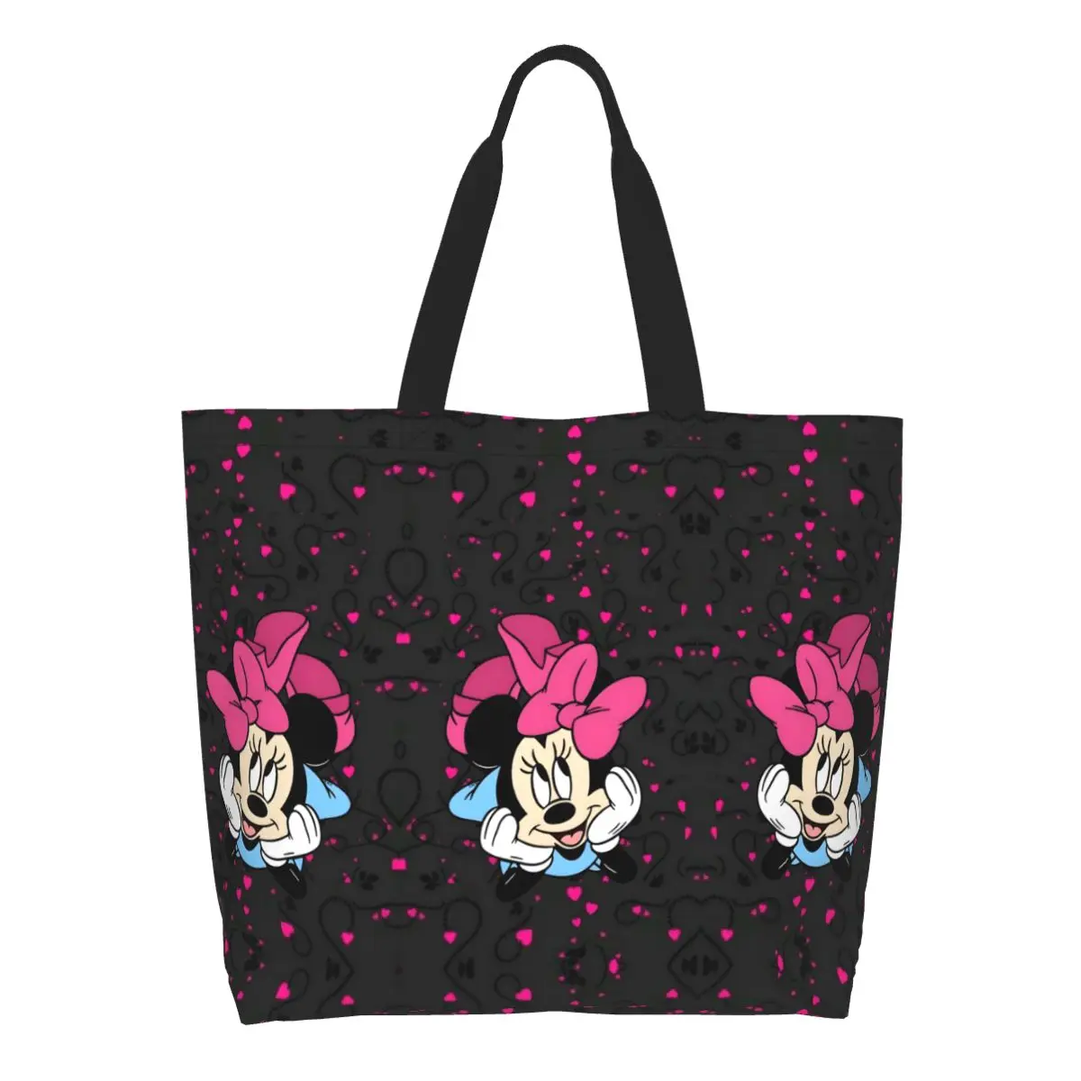 Custom Mickey Mouse Groceries Shopping Bag Cute Print Canvas Shopper Shoulder Tote Bag Big Capacity Durable Cute Cartoon Handbag
Custom Mickey Mouse Groceries Shopping Bag Cute Print Canvas Shopper Shoulder Tote Bag Big Capacity Durable Cute Cartoon Handbag