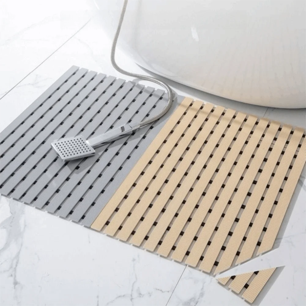 Удобный противоскользящий коврик из ПВХ, гидрофобный прямоугольный напольный коврик, нескользящий полый легкосохнущий коврик для ванной комнаты
Удобный противоскользящий коврик из ПВХ, гидрофобный прямоугольный напольный коврик, нескользящий полый легкосохнущий коврик для ванной комнаты