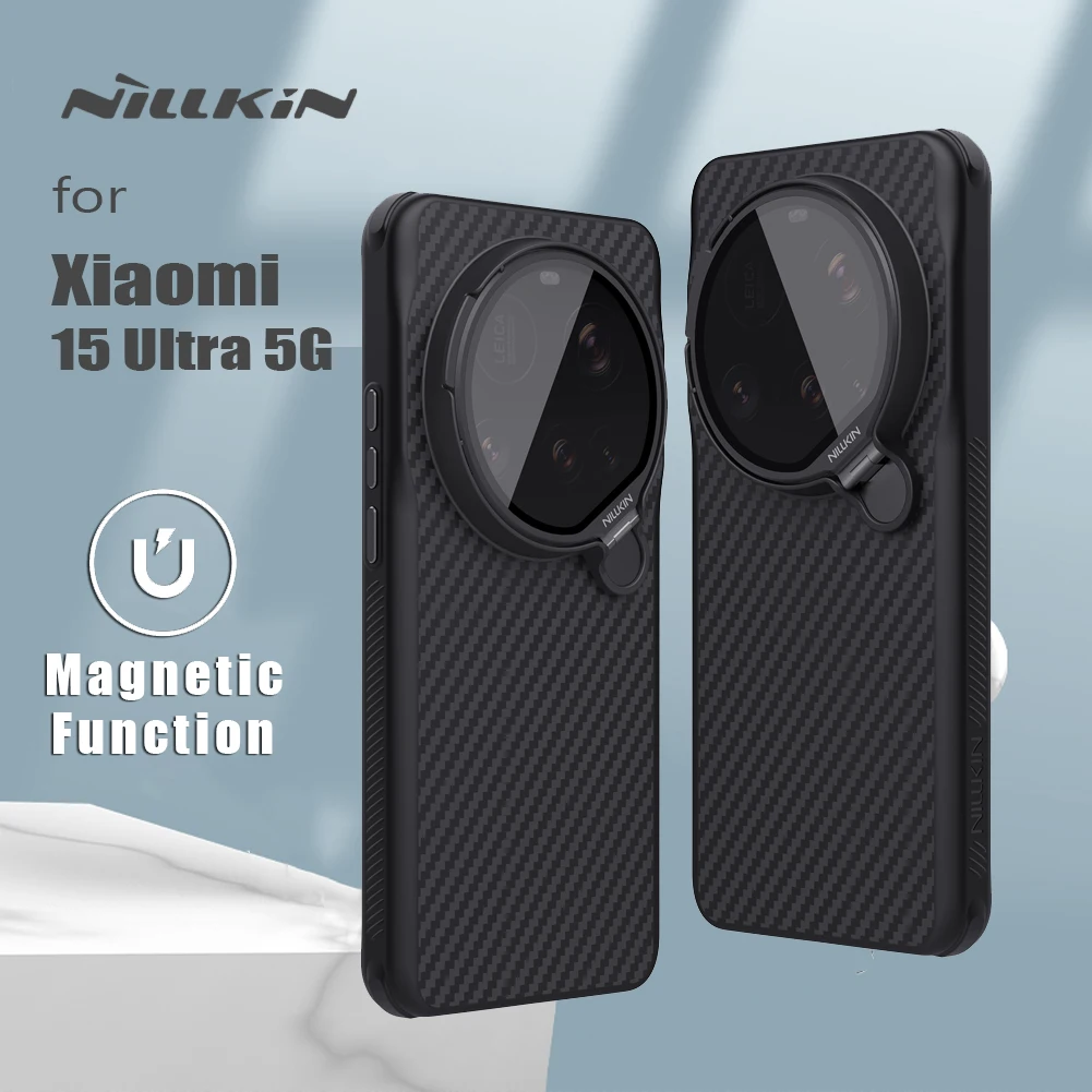 Nillkin For Xiaomi Mi 15 Ultra 5G case CarboProp Fiber Magnetic Translucent Black Camera With Stand Protection Back Cover
Nillkin For Xiaomi Mi 15 Ultra 5G case CarboProp Fiber Magnetic Translucent Black Camera With Stand Protection Back Cover