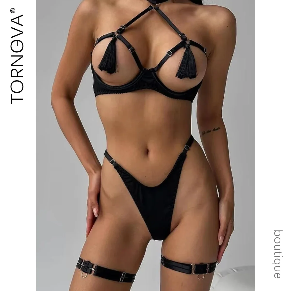 Tornova Sexy Lingerie Set Tassel Lingerie Set Women Cut Out Sexy Erotic Set Solid Brief Tassel Hot Temptation Women's Underwear
Tornova Sexy Lingerie Set Tassel Lingerie Set Women Cut Out Sexy Erotic Set Solid Brief Tassel Hot Temptation Women's Underwear