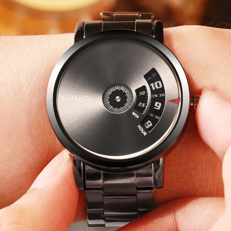 Rotating Dial Business Fashion Watch Men Women Alloy Case Quartz Wristwatch Large Dial Stainless Steel Band Reloj Hombre Mujer
Rotating Dial Business Fashion Watch Men Women Alloy Case Quartz Wristwatch Large Dial Stainless Steel Band Reloj Hombre Mujer
