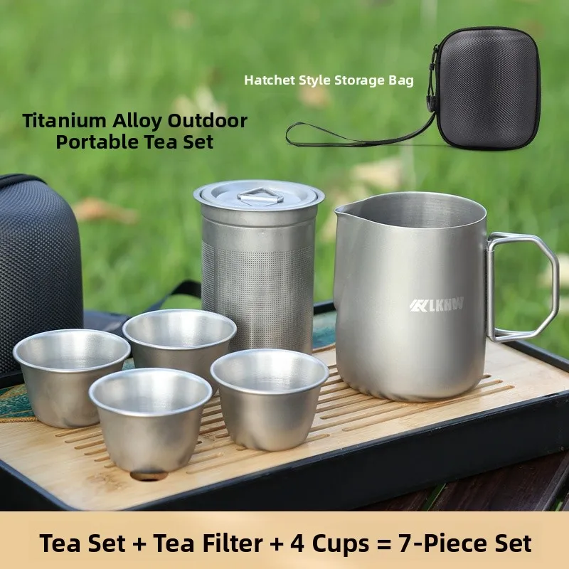 Portable Titanium Alloy Tea Set Outdoor Cam Tea Cup Kettle Tea Water Separation Brewing Device LKHW Brand Simple Sle
Portable Titanium Alloy Tea Set Outdoor Cam Tea Cup Kettle Tea Water Separation Brewing Device LKHW Brand Simple Sle