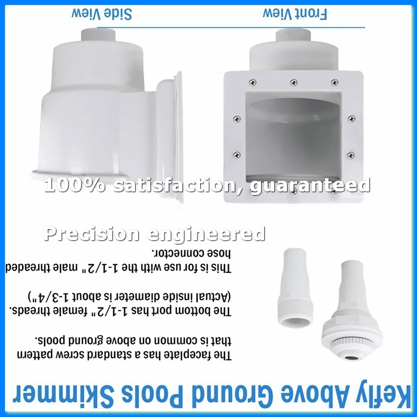 Above Ground Pool Skimmer,Thru-Wall Skimmer with Accessory, Swimming Pool Skimmer,Opening Width 6 Inches, SP1091LX-A62I
Above Ground Pool Skimmer,Thru-Wall Skimmer with Accessory, Swimming Pool Skimmer,Opening Width 6 Inches, SP1091LX-A62I