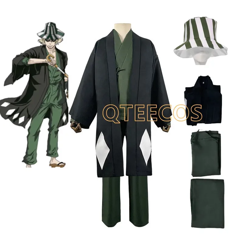 LQAnime Urahara Kisuke Косплей Костюм Мужчины Женщины Черное кимоно Пальто Брюки Шляпа Наряды Хэллоуин Карнавальные костюмы для вечеринок
LQAnime Urahara Kisuke Косплей Костюм Мужчины Женщины Черное кимоно Пальто Брюки Шляпа Наряды Хэллоуин Карнавальные костюмы для вечеринок