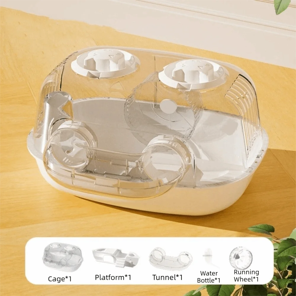 Large Capacity Hamster Cage Detachable Transparent Hamster Villa 2-Layer Platform Ventilation Hamster Habitat Small Animals
Large Capacity Hamster Cage Detachable Transparent Hamster Villa 2-Layer Platform Ventilation Hamster Habitat Small Animals