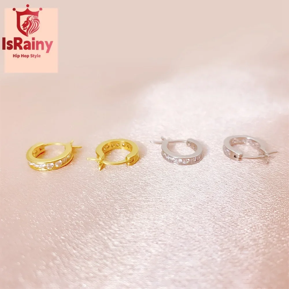 IsRainy Hip Hop Rock 100% 925 Sterling Silver Moissanite Diamonds Wedding Engagement Hoop Earrings For Women Men Fine Jewelry
IsRainy Hip Hop Rock 100% 925 Sterling Silver Moissanite Diamonds Wedding Engagement Hoop Earrings For Women Men Fine Jewelry