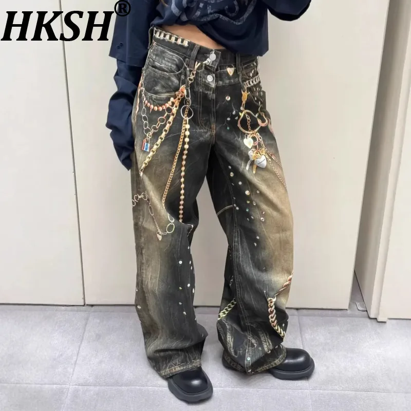 Джинсы женские HKSH 2026, весенняя новинка, 3D-брюки, ретро, универсальные, в стиле хип-хоп, стритвир, панк-шик, трендовые, Y2K, с эффектом потертости, джинсовые брюки HK18922
Джинсы женские HKSH 2026, весенняя новинка, 3D-брюки, ретро, универсальные, в стиле хип-хоп, стритвир, панк-шик, трендовые, Y2K, с эффектом потертости, джинсовые брюки HK18922