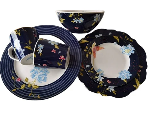 High-quality bone China Roland black flower retro glaze color Hua Die gold plate bowl mug
High-quality bone China Roland black flower retro glaze color Hua Die gold plate bowl mug