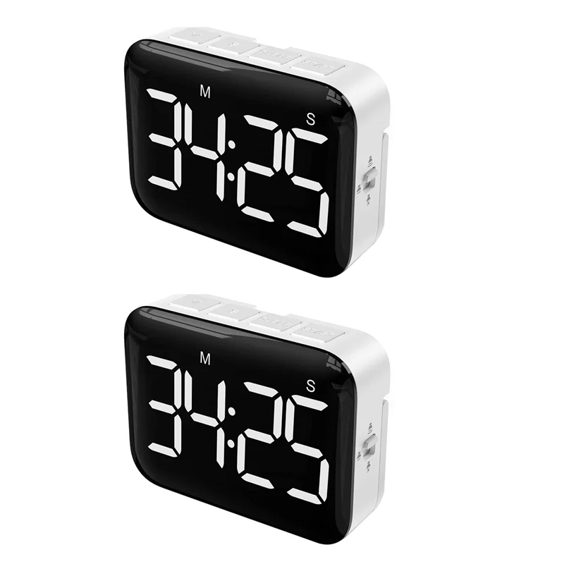 A84X-2X Digital Kitchen Timer - Magnetic Countdown Count Up Timer With Large LED Display Loud Volume For Cooking And For Kids
A84X-2X Digital Kitchen Timer - Magnetic Countdown Count Up Timer With Large LED Display Loud Volume For Cooking And For Kids
