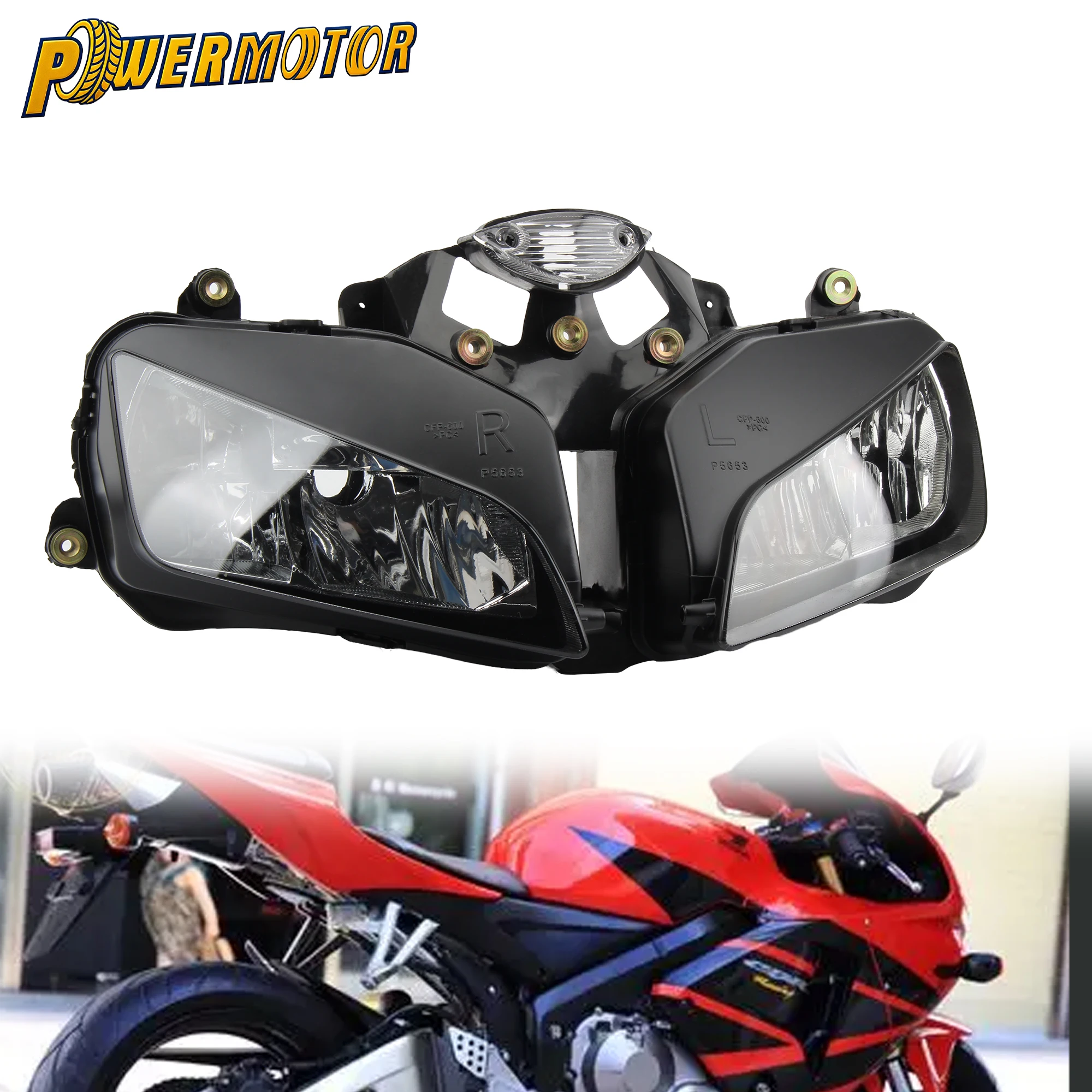 CBR 600 RR F5 Motorcycle Headlamp Assembly For Honda CBR600RR F5 2003 2024 2025 2006 Headlight Shell Housing Spare Parts 
CBR 600 RR F5 Motorcycle Headlamp Assembly For Honda CBR600RR F5 2003 2024 2025 2006 Headlight Shell Housing Spare Parts