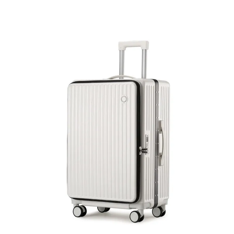 Side Opening Suitcase with Retractable Handle Aluminum Frame Large Capacity Rolling Luggage Carry-on Cabin Suitcase Unisex
Side Opening Suitcase with Retractable Handle Aluminum Frame Large Capacity Rolling Luggage Carry-on Cabin Suitcase Unisex