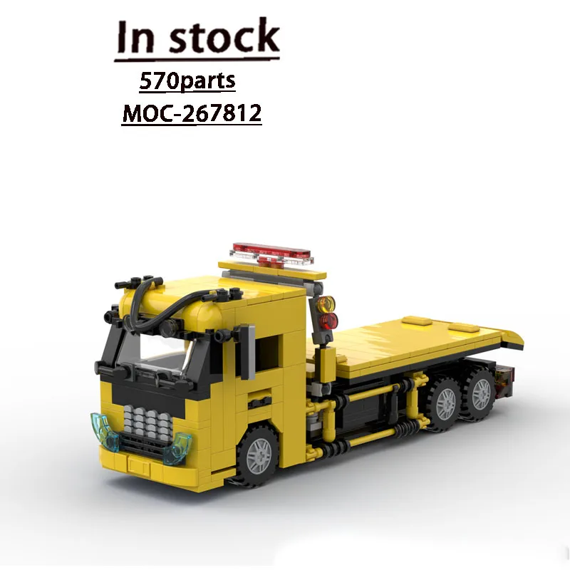 MOC-267812 City Traffic Road Rescue Tow Truck Building Block Model, 570 Parts, Boys' and Kids' Birthday & New Year Toy Gift
MOC-267812 City Traffic Road Rescue Tow Truck Building Block Model, 570 Parts, Boys' and Kids' Birthday & New Year Toy Gift
