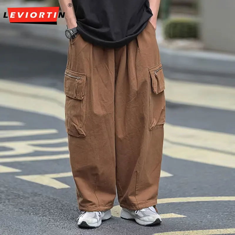 Men Drop-Shoulder Loose-Fit Cargo Pants Y2K Streetwear Cityboy Vintage Balloon Trousers Japanese Style Wide-Leg Long Trousers
Men Drop-Shoulder Loose-Fit Cargo Pants Y2K Streetwear Cityboy Vintage Balloon Trousers Japanese Style Wide-Leg Long Trousers