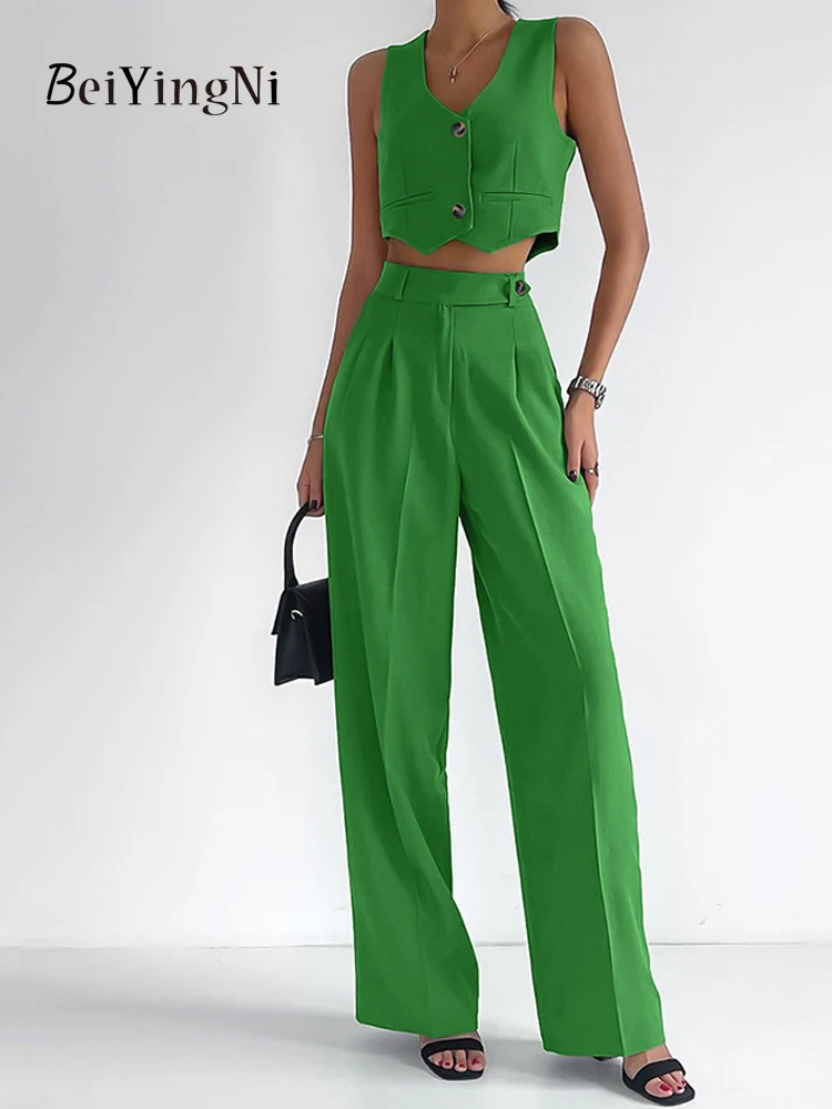 Beiyingni Tank Tops + Wide Leg Pants Sets for Women Elegant Summer Outfits New Style Woman 2 Piece Pants Set French Sexy Street
Beiyingni Tank Tops + Wide Leg Pants Sets for Women Elegant Summer Outfits New Style Woman 2 Piece Pants Set French Sexy Street