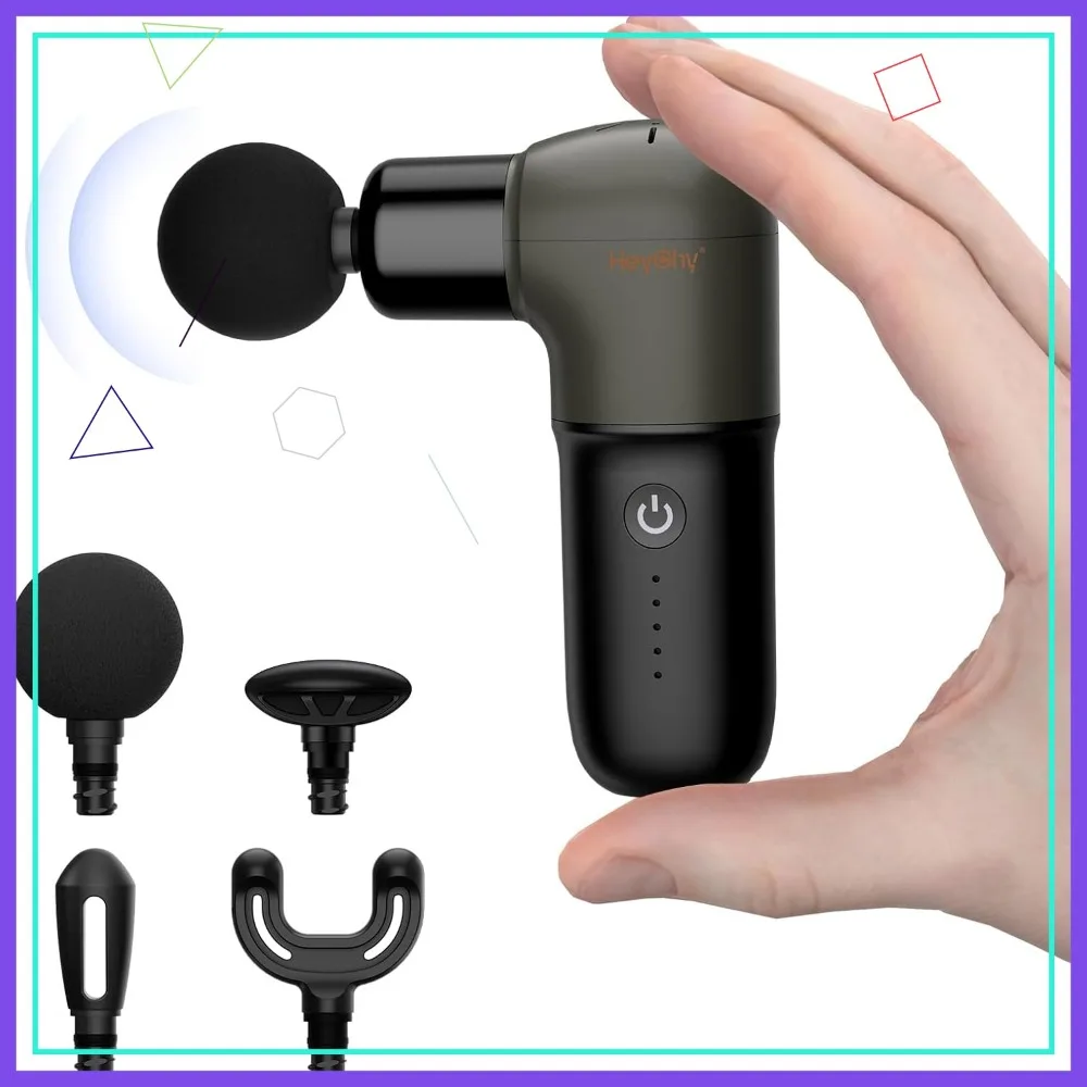 Mini Massage Gun, Deep Tissue Percussion Muscle Massager, Portable Travel Massager for Her Him, Black
Mini Massage Gun, Deep Tissue Percussion Muscle Massager, Portable Travel Massager for Her Him, Black