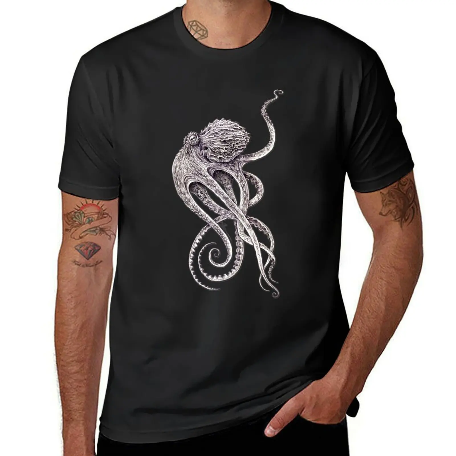 Cephalopod T-Shirt plus size tops for a boy customs sweat Short sleeve tee men 
Cephalopod T-Shirt plus size tops for a boy customs sweat Short sleeve tee men