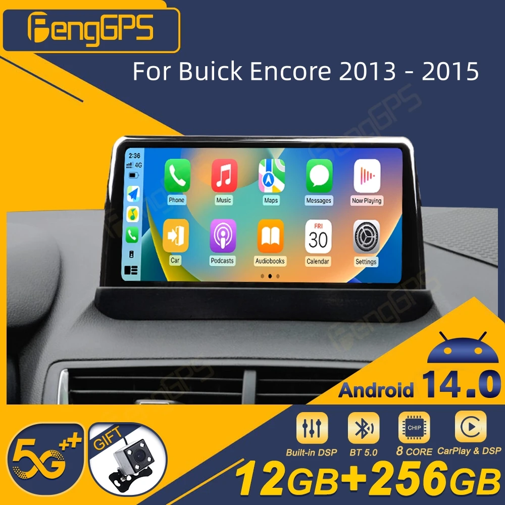 Автомобильное радио Android для Buick Encore 2013-2015 Мультимедийный плеер Беспроводной Carplay Авторадио Стерео GPS Navi Сенсорный экран BT 4G
Автомобильное радио Android для Buick Encore 2013-2015 Мультимедийный плеер Беспроводной Carplay Авторадио Стерео GPS Navi Сенсорный экран BT 4G