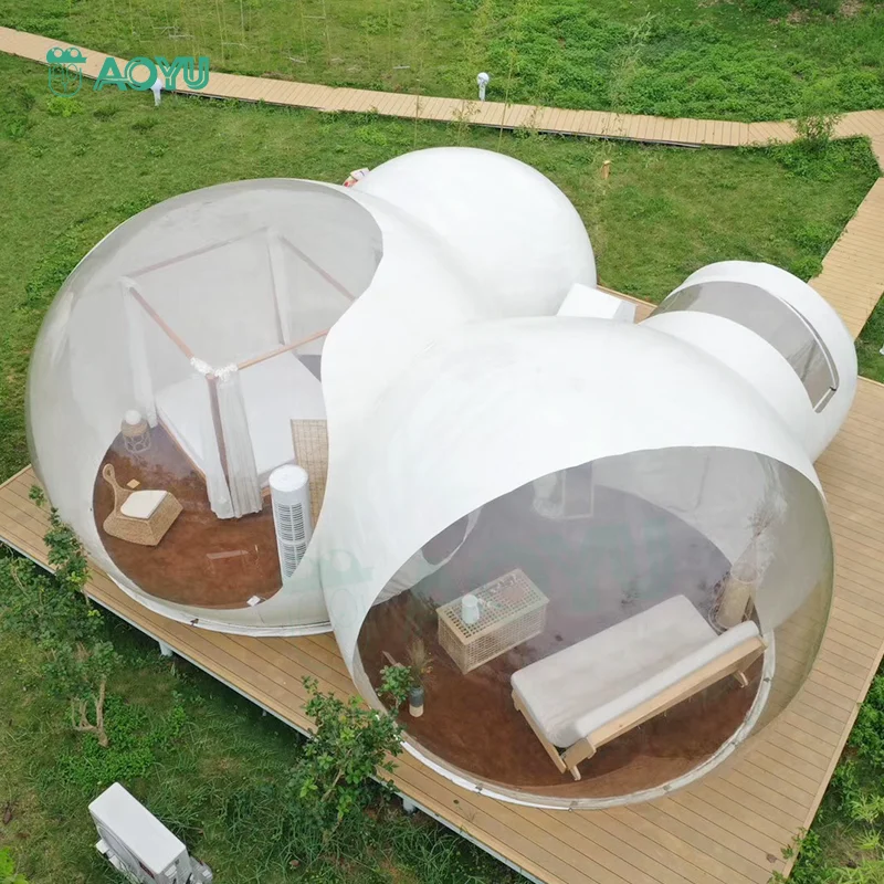 AOYU Custom Design Logo Two Bedrooms With Bathroom Christmas Decorations Giant Pvc Inflatable Bubbles Sphere Tent
AOYU Custom Design Logo Two Bedrooms With Bathroom Christmas Decorations Giant Pvc Inflatable Bubbles Sphere Tent
