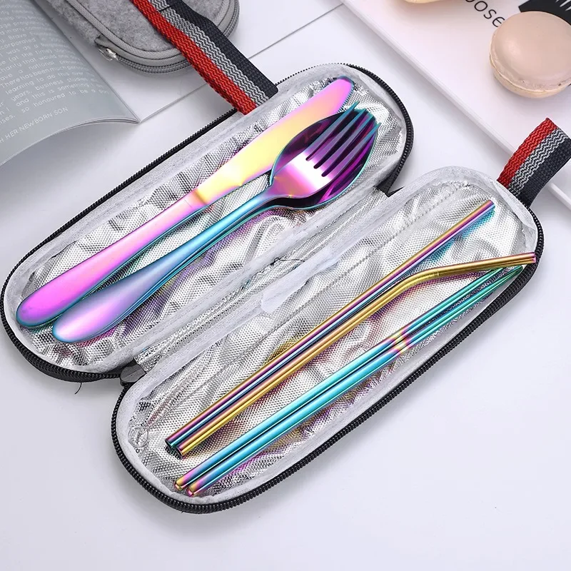 8Pcs Stainless Steel Straw Set Outdoor Western-style Knife, Fork, Spoon and Chopsticks Portable Cutlery Bag R6Z1S5
8Pcs Stainless Steel Straw Set Outdoor Western-style Knife, Fork, Spoon and Chopsticks Portable Cutlery Bag R6Z1S5