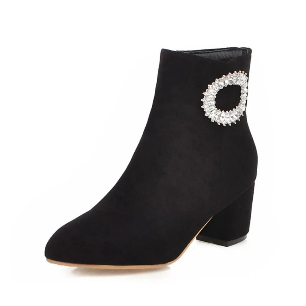 QPLYXCO Ankle Boots Women Fashion Pointed Toe Autumn Winter High Heels Inner Zipper Party Dress Short Bootie Big Size 44 45 332
QPLYXCO Ankle Boots Women Fashion Pointed Toe Autumn Winter High Heels Inner Zipper Party Dress Short Bootie Big Size 44 45 332