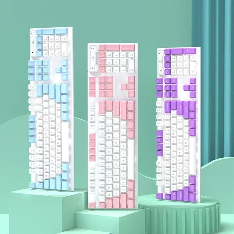 Computer Gaming Mechanical Keyboard 104 Keys Tea Keyboard for PC/Laptop
Computer Gaming Mechanical Keyboard 104 Keys Tea Keyboard for PC/Laptop