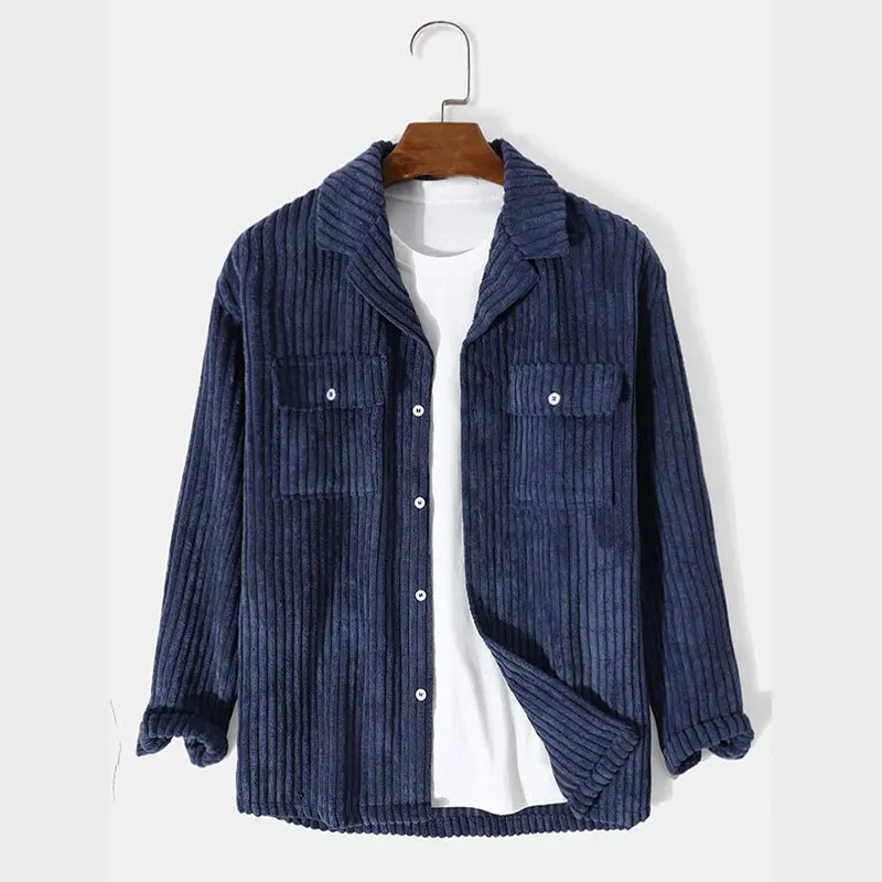 Men's Casual Loose Solid Color Corduroy Long-sleeved Lining, Autumn Versatile Shirt 2026 Spring And Summer New Products
Men's Casual Loose Solid Color Corduroy Long-sleeved Lining, Autumn Versatile Shirt 2026 Spring And Summer New Products