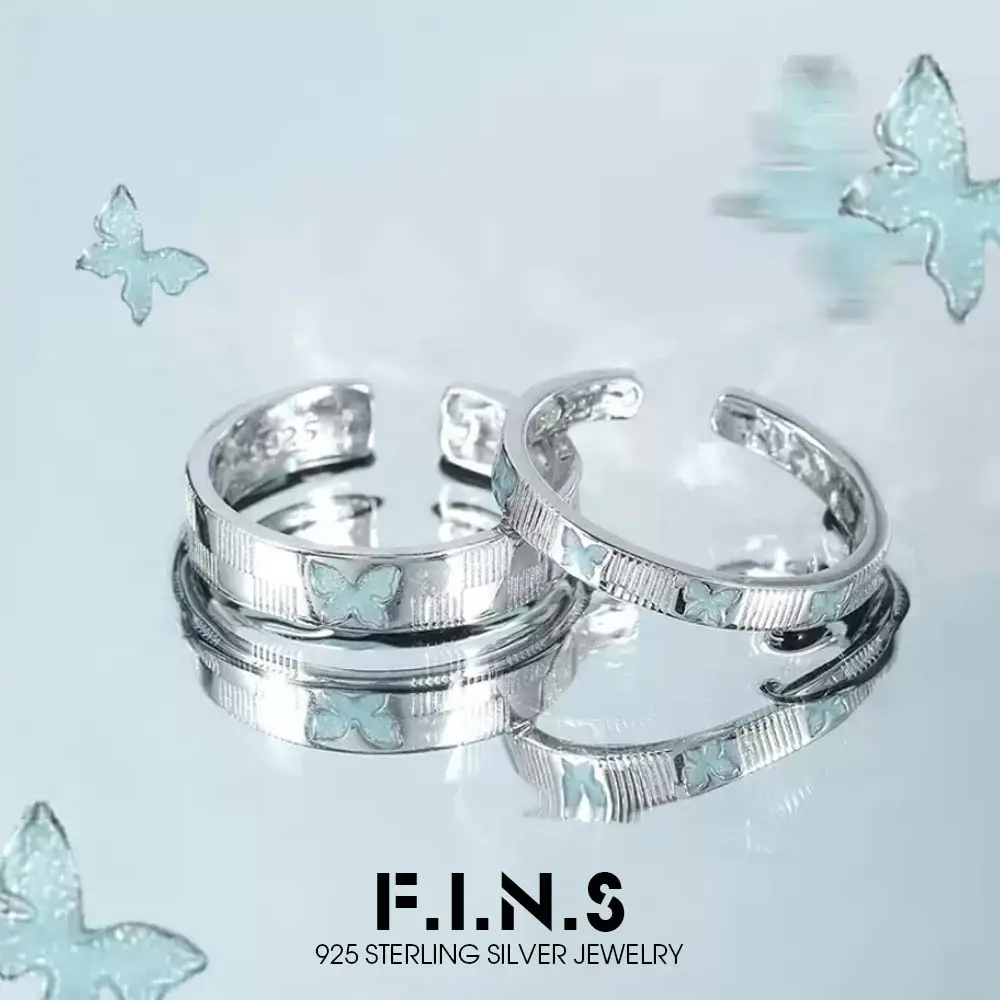 F.I.N.S Checkerboard Butterfly S925 Sterling Silver Ring Minimalist Style Open Adjustable Drip Glaze Index Mid Finger Fine Jewel
F.I.N.S Checkerboard Butterfly S925 Sterling Silver Ring Minimalist Style Open Adjustable Drip Glaze Index Mid Finger Fine Jewel
